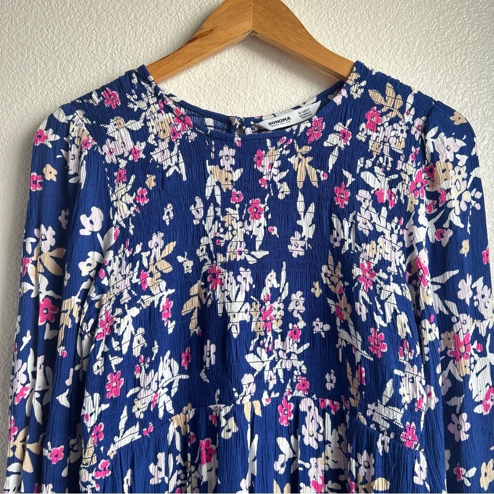NEW Sonoma | Floral Long Sleeve Maternity Mini Dress - Picture 3 of 12
